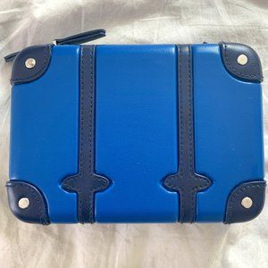Globe-Trotter x ANA First Class Amenity Kit Case + Mask Royal Blue w/Navy Trim